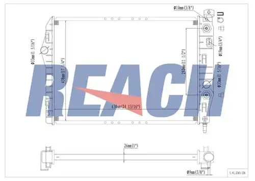 воден радиатор REACH 1.41.2365.126