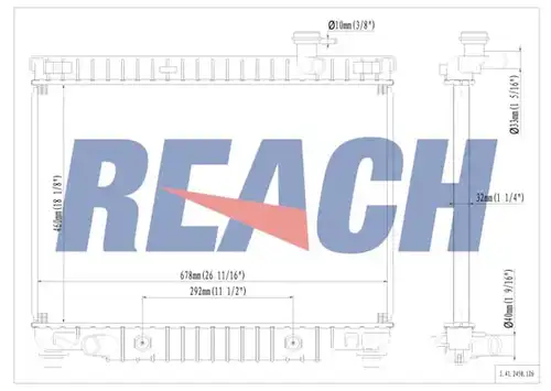 воден радиатор REACH 1.41.2458.126