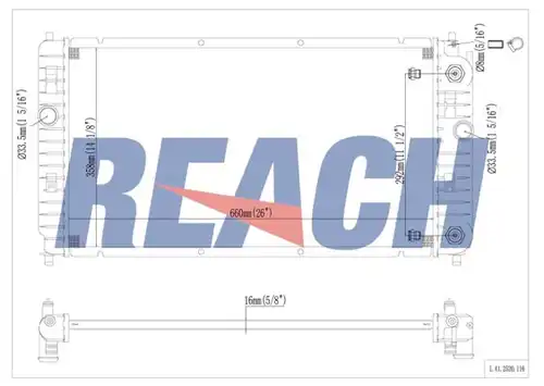 воден радиатор REACH 1.41.2520.116