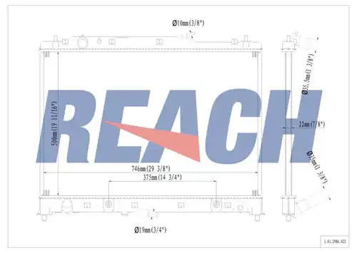 воден радиатор REACH 1.41.2986.022