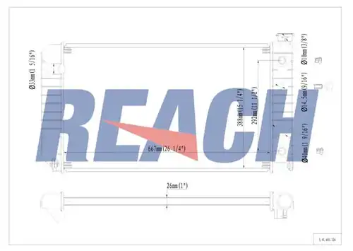 воден радиатор REACH 1.41.681.126