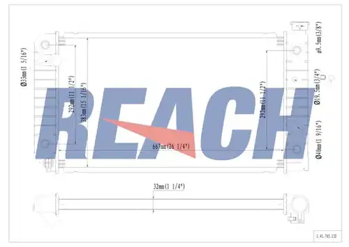 воден радиатор REACH 1.41.705.132