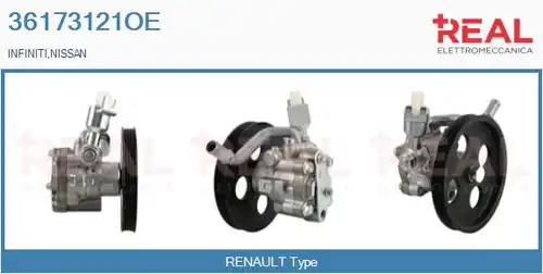 хидравлична помпа, кормилно управление REAL 36173121OE