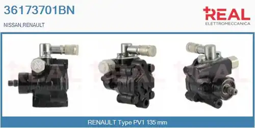 хидравлична помпа, кормилно управление REAL 36173701BN