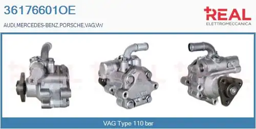 хидравлична помпа, кормилно управление REAL 36176601OE
