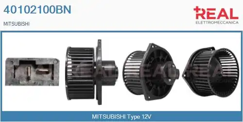 вентилатор вътрешно пространство REAL 40102100BN