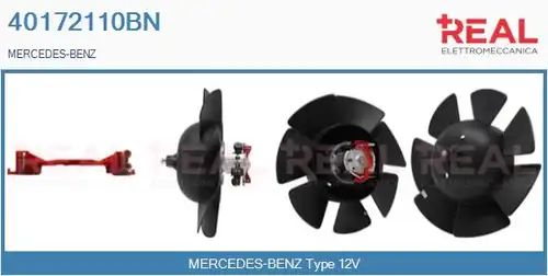 вентилатор вътрешно пространство REAL 40172110BN