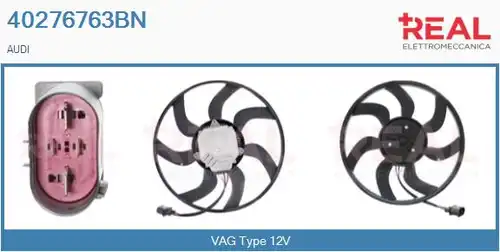 вентилатор, охлаждане на двигателя REAL 40276763BN