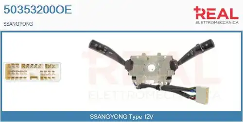 превключвател на кормилната колона REAL 50353200OE