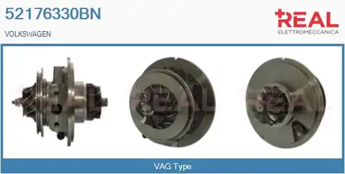 Картридж, турбокомпресор REAL 52176330BN