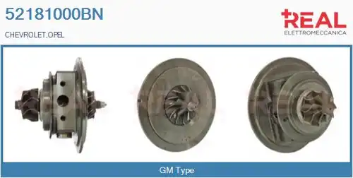 Картридж, турбокомпресор REAL 52181000BN
