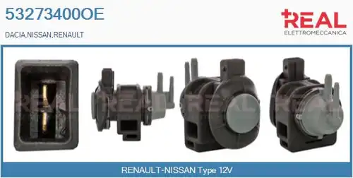 преобразувател на налягане, регулиране на изпускателната сис REAL 53273400OE