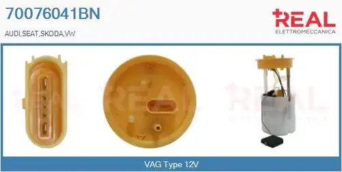 горивопроводен елемент (горивна помпа+сонда) REAL 70076041BN