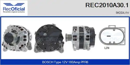 генератор RECOFICIAL REC2010A30.1