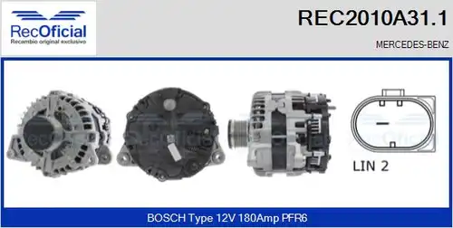 генератор RECOFICIAL REC2010A31.1