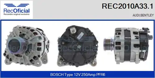 генератор RECOFICIAL REC2010A33.1