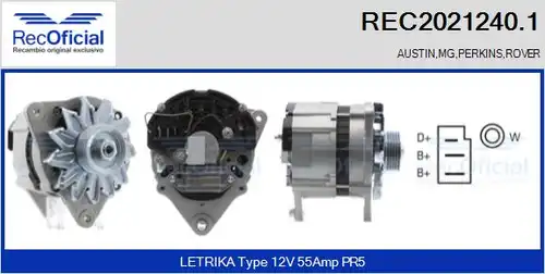 генератор RECOFICIAL REC2021240.1