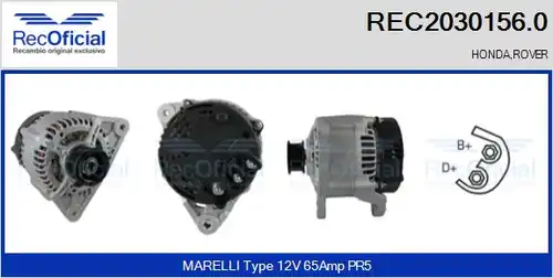 генератор RECOFICIAL REC2030156.0