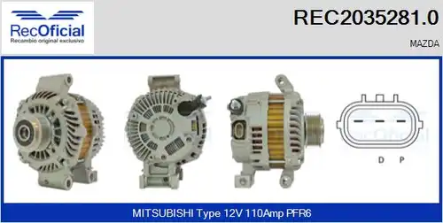 генератор RECOFICIAL REC2035281.0