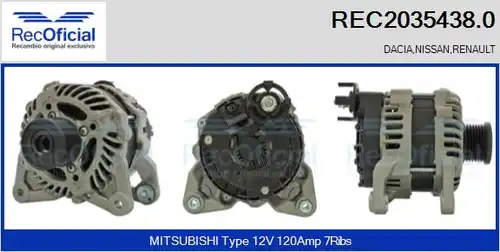 генератор RECOFICIAL REC2035438.0