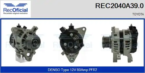 генератор RECOFICIAL REC2040A39.0