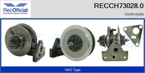 Картридж, турбокомпресор RECOFICIAL RECCH73028.0