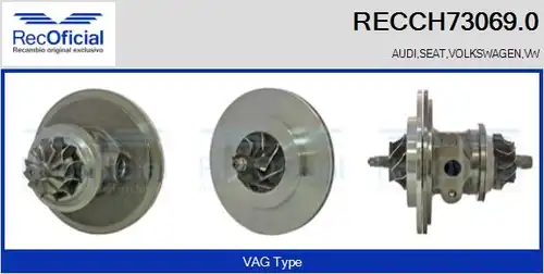 Картридж, турбокомпресор RECOFICIAL RECCH73069.0