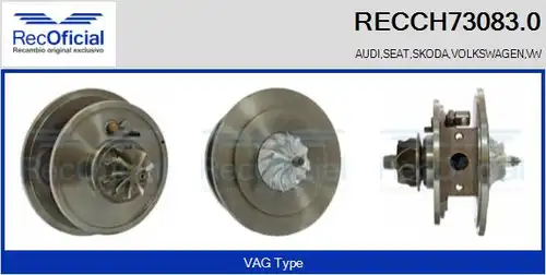 Картридж, турбокомпресор RECOFICIAL RECCH73083.0