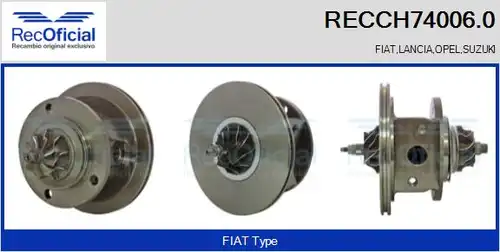 Картридж, турбокомпресор RECOFICIAL RECCH74006.0