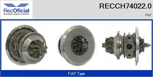 Картридж, турбокомпресор RECOFICIAL RECCH74022.0