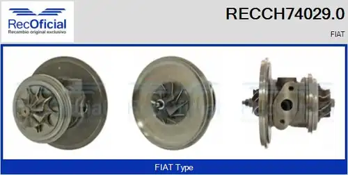 Картридж, турбокомпресор RECOFICIAL RECCH74029.0