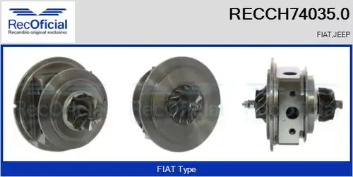 Картридж, турбокомпресор RECOFICIAL RECCH74035.0