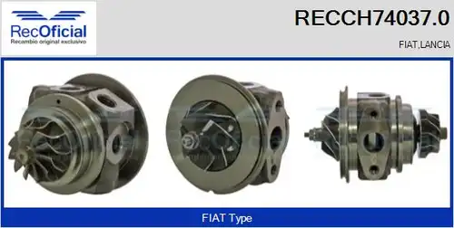 Картридж, турбокомпресор RECOFICIAL RECCH74037.0