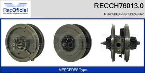 Картридж, турбокомпресор RECOFICIAL RECCH76013.0