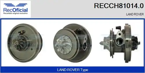 Картридж, турбокомпресор RECOFICIAL RECCH81014.0