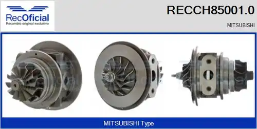 Картридж, турбокомпресор RECOFICIAL RECCH85001.0