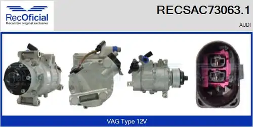 компресор за климатик RECOFICIAL RECSAC73063.1