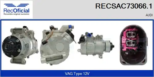 компресор за климатик RECOFICIAL RECSAC73066.1