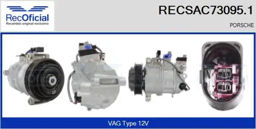 компресор за климатик RECOFICIAL RECSAC73095.1