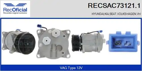 компресор за климатик RECOFICIAL RECSAC73121.1