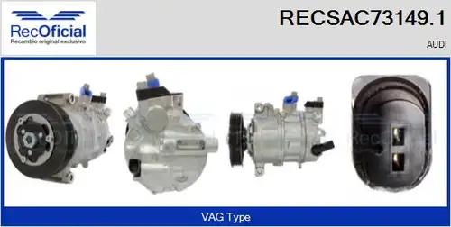 компресор за климатик RECOFICIAL RECSAC73149.1