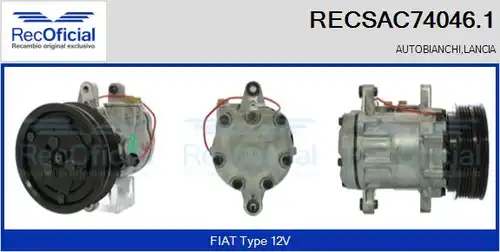 компресор за климатик RECOFICIAL RECSAC74046.1