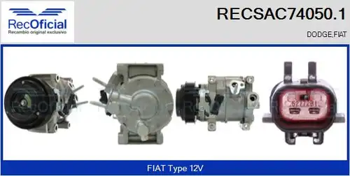 компресор за климатик RECOFICIAL RECSAC74050.1