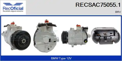 компресор за климатик RECOFICIAL RECSAC75055.1