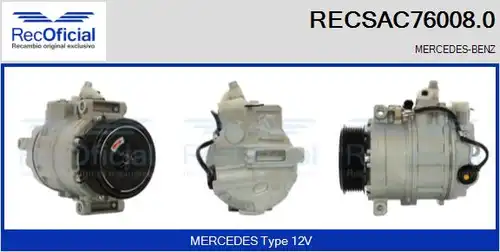 компресор за климатик RECOFICIAL RECSAC76008.0