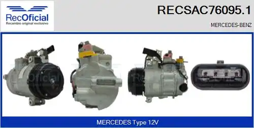 компресор за климатик RECOFICIAL RECSAC76095.1