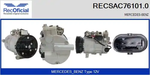 компресор за климатик RECOFICIAL RECSAC76101.0