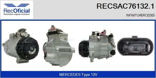 компресор за климатик RECOFICIAL RECSAC76132.1