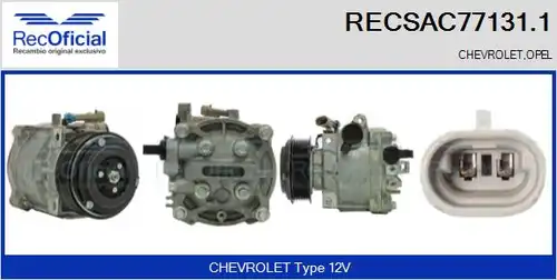 компресор за климатик RECOFICIAL RECSAC77131.1