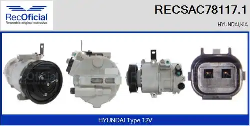 компресор за климатик RECOFICIAL RECSAC78117.1